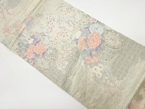 リサイクル　花車模様織出し袋帯
